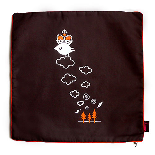 Snotty Crowned Bird Cushion Cover