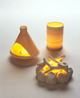 David Weeks' Ceramic Candle Holder Tea Light Set (Ulterior Votives)